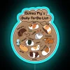 Guinea Pig Daily To Do List Brown Background RGB Neon Sign - Image 3