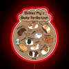 Guinea Pig Daily To Do List Brown Background RGB Neon Sign - Image 2