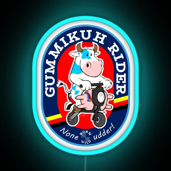 Gummikuh Riders Unite RGB Neon Sign