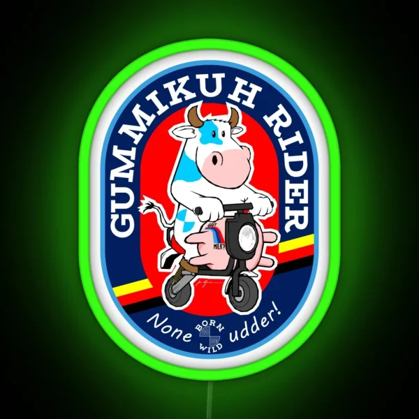 Gummikuh Riders Unite RGB Neon Sign