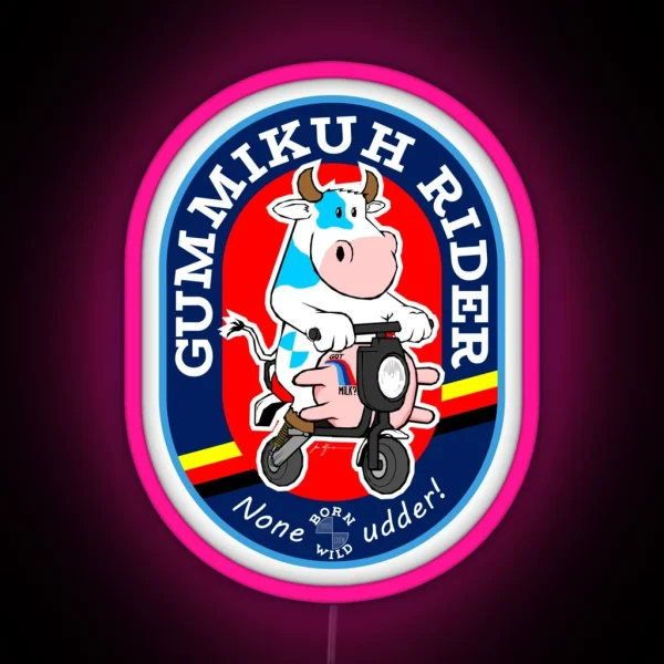 Gummikuh Riders Unite RGB Neon Sign