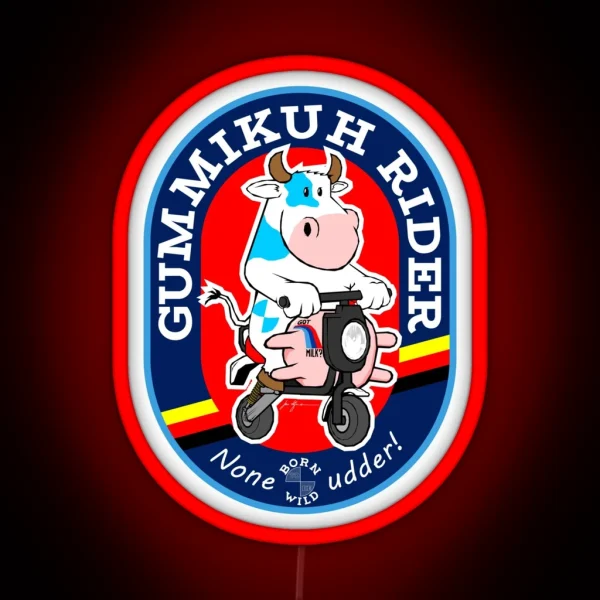 Gummikuh Riders Unite RGB Neon Sign