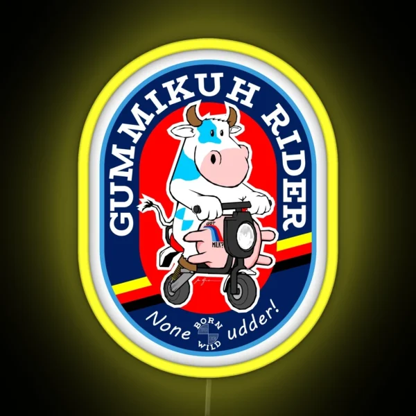Gummikuh Riders Unite RGB Neon Sign