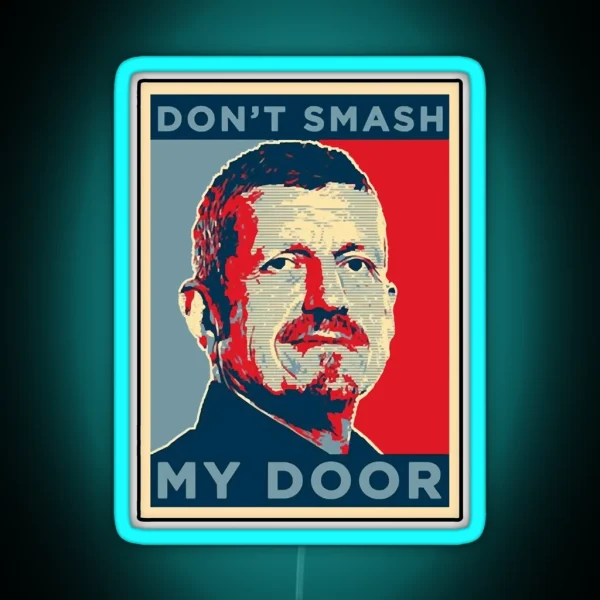 Gunther Steiner Fok Smash Door RGB Neon Sign