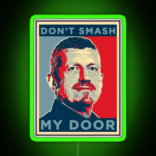 Gunther Steiner Fok Smash Door RGB Neon Sign