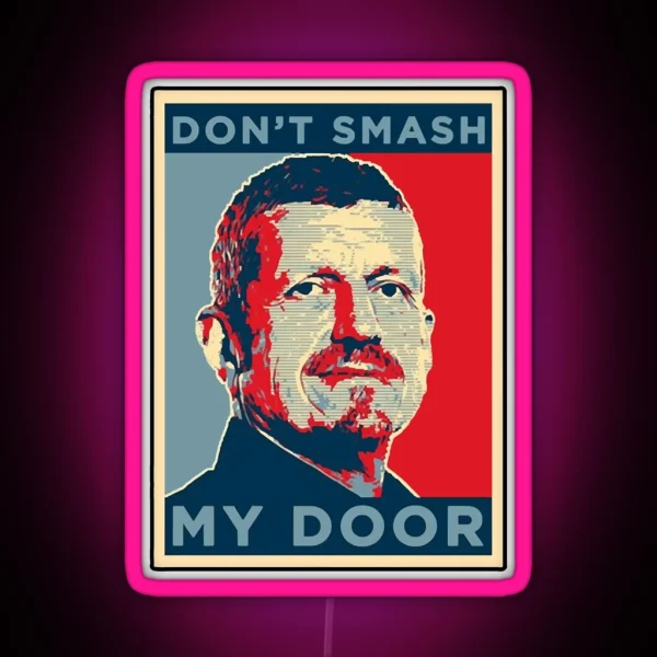 Gunther Steiner Fok Smash Door RGB Neon Sign