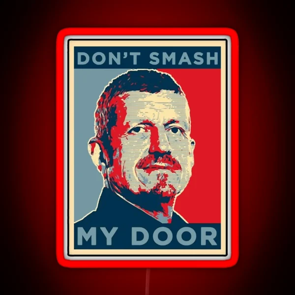 Gunther Steiner Fok Smash Door RGB Neon Sign