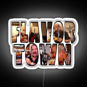 Guy Fieri Flavor Town RGB Neon Sign