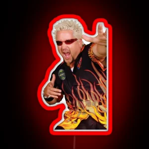 Guy Fieri Flavor Town RGB Neon Sign