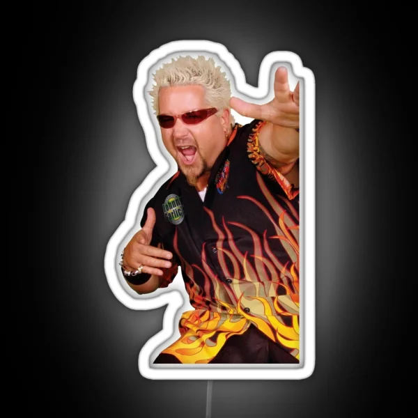 Guy Fieri Flavor Town RGB Neon Sign