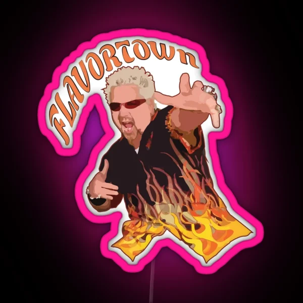 Guy Fieri Flavortown RGB Neon Sign