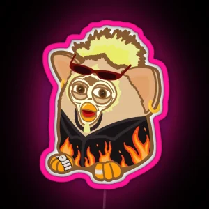 Guy Fieri Furby RGB Neon Sign