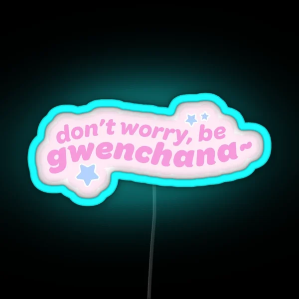 Gwenchana Quote Korean Kdrama Kpop Cute Groovy Aesthetic RGB Neon Sign