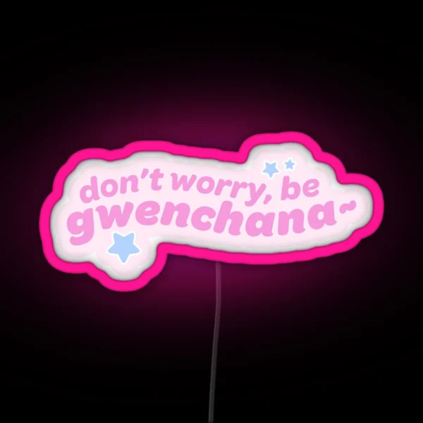 Gwenchana Quote Korean Kdrama Kpop Cute Groovy Aesthetic RGB Neon Sign