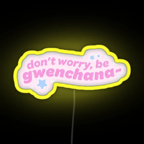 Gwenchana Quote Korean Kdrama Kpop Cute Groovy Aesthetic RGB Neon Sign