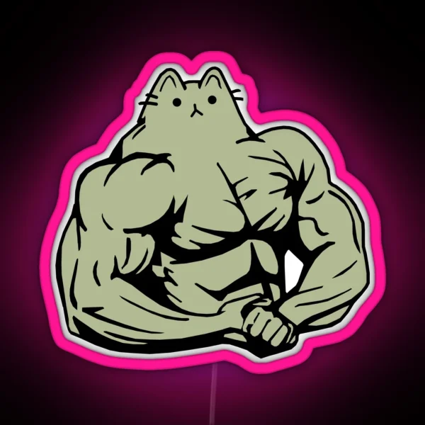 Gym Cat RGB Neon Sign