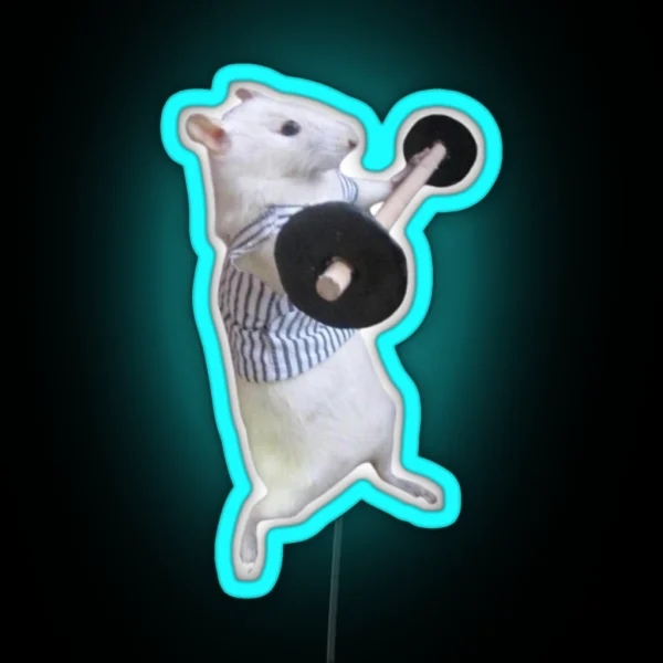 Gym Rat RGB Neon Sign