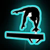Gymnastics Beam Graphic RGB Neon Sign - Image 3