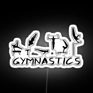 Gymnastics Man RGB Neon Sign