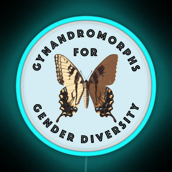 Gynandromorphs For Gender Diversity RGB Neon Sign