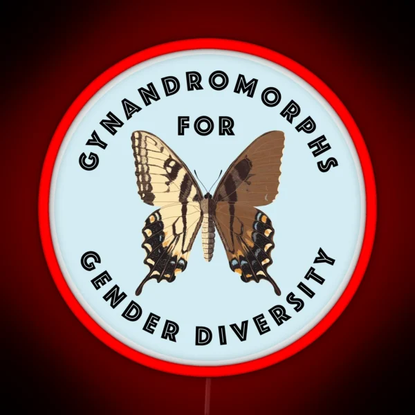 Gynandromorphs For Gender Diversity RGB Neon Sign