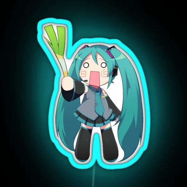 Hachune Miku RGB Neon Sign