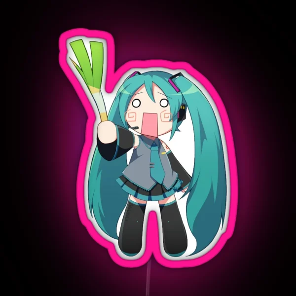 Hachune Miku RGB Neon Sign