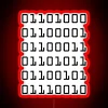 Hacker In Binary RGB Neon Sign