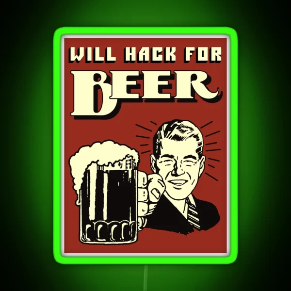 Hacker RGB Neon Sign
