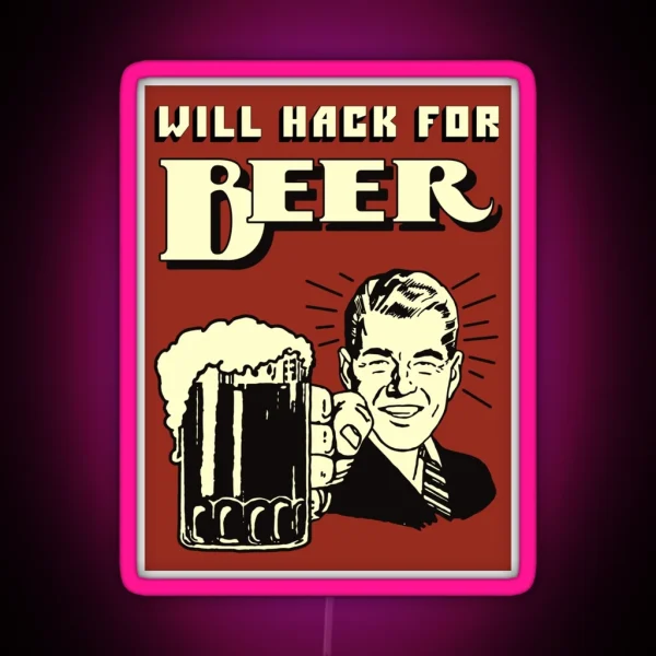 Hacker RGB Neon Sign