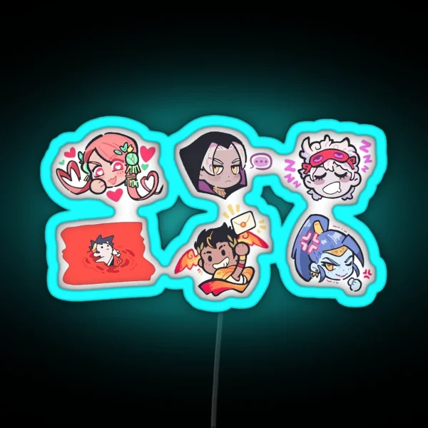 Hades Chibi RGB Neon Sign
