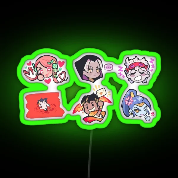 Hades Chibi RGB Neon Sign