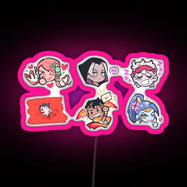 Hades Chibi RGB Neon Sign