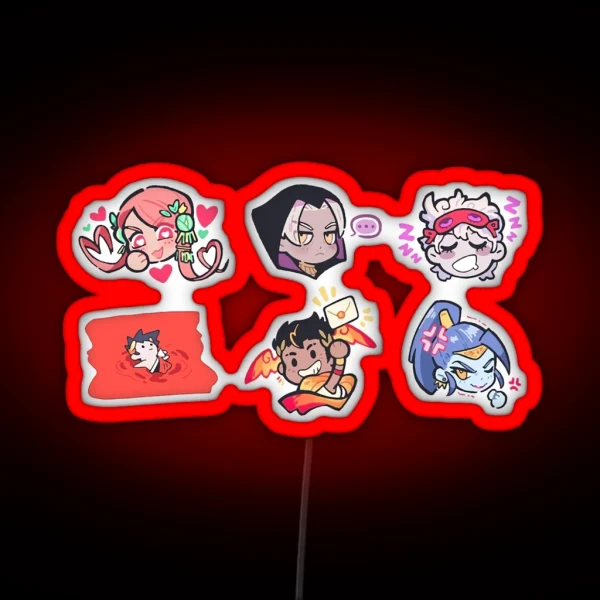 Hades Chibi RGB Neon Sign