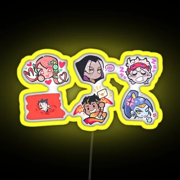Hades Chibi RGB Neon Sign