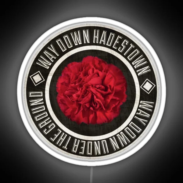 Hadestown Carnation Fan Edit Logo RGB Neon Sign