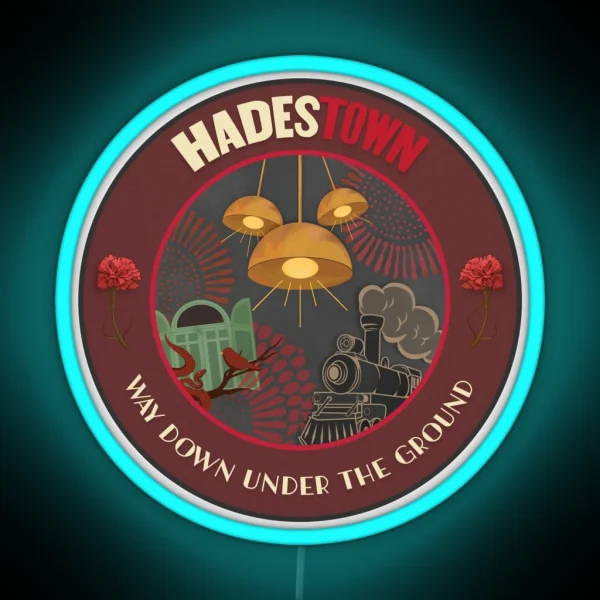Hadestown Space Patch NASA Inspired RGB Neon Sign
