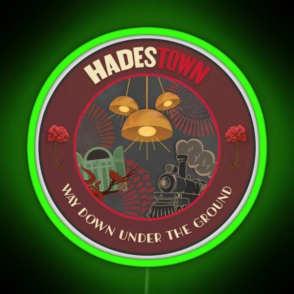 Hadestown Space Patch NASA Inspired RGB Neon Sign