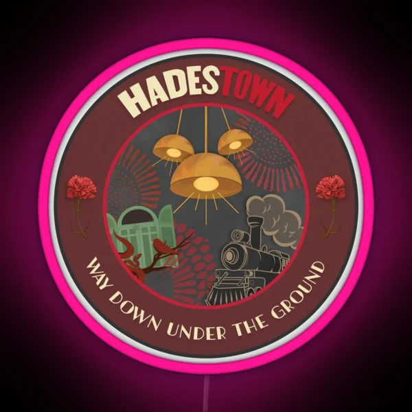 Hadestown Space Patch NASA Inspired RGB Neon Sign