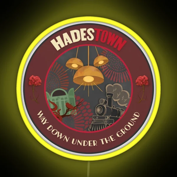 Hadestown Space Patch NASA Inspired RGB Neon Sign