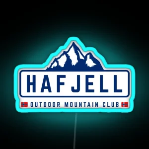 Hafjell Outdoors RGB Neon Sign