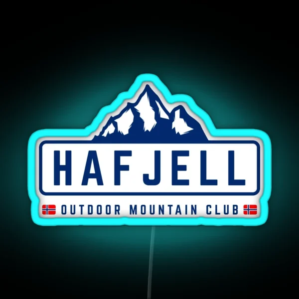 Hafjell Outdoors RGB Neon Sign
