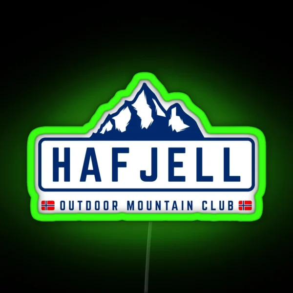 Hafjell Outdoors RGB Neon Sign