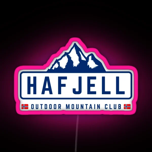 Hafjell Outdoors RGB Neon Sign