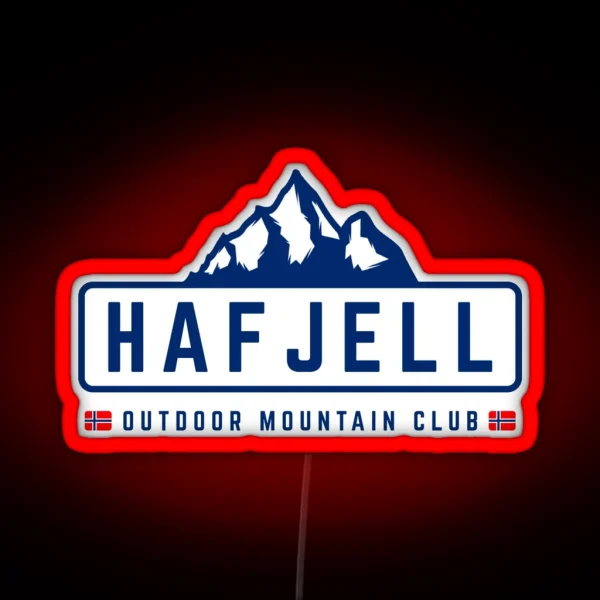 Hafjell Outdoors RGB Neon Sign