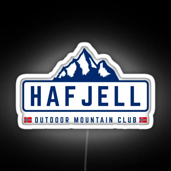 Hafjell Outdoors RGB Neon Sign