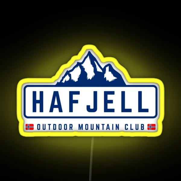 Hafjell Outdoors RGB Neon Sign