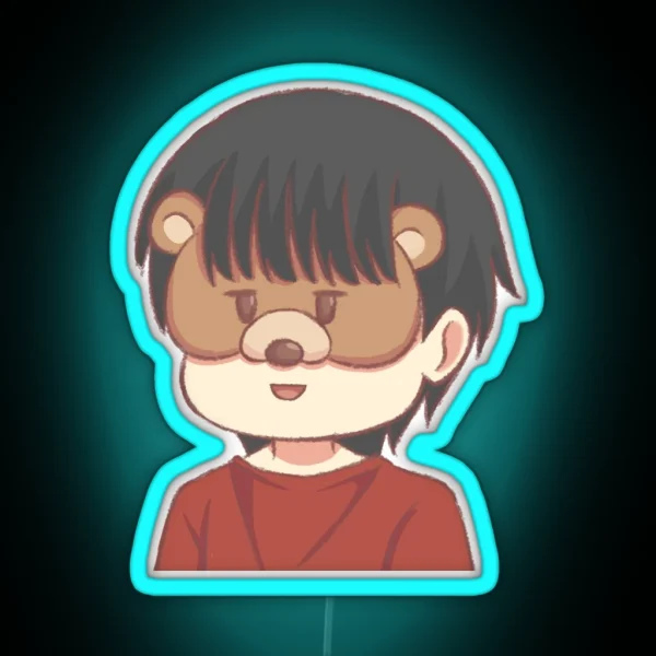 Haha Chibi RGB Neon Sign
