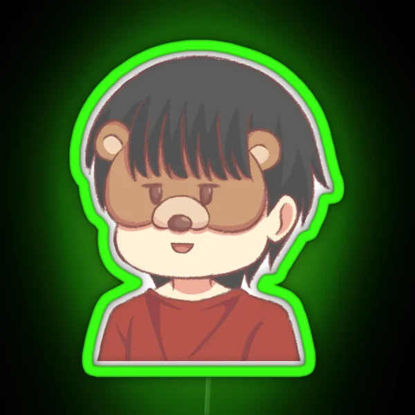 Haha Chibi RGB Neon Sign