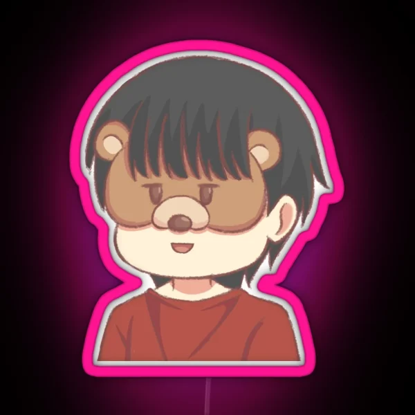 Haha Chibi RGB Neon Sign